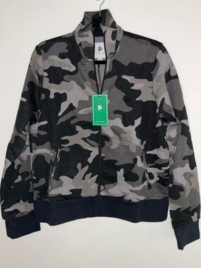 Flint Park Women’s Court Jacket In Black Camo Large NWT